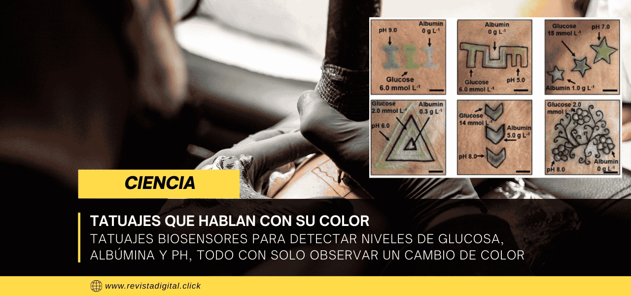 Tatuajes que hablan con su color: monitoreo metabólico en tiempo real
