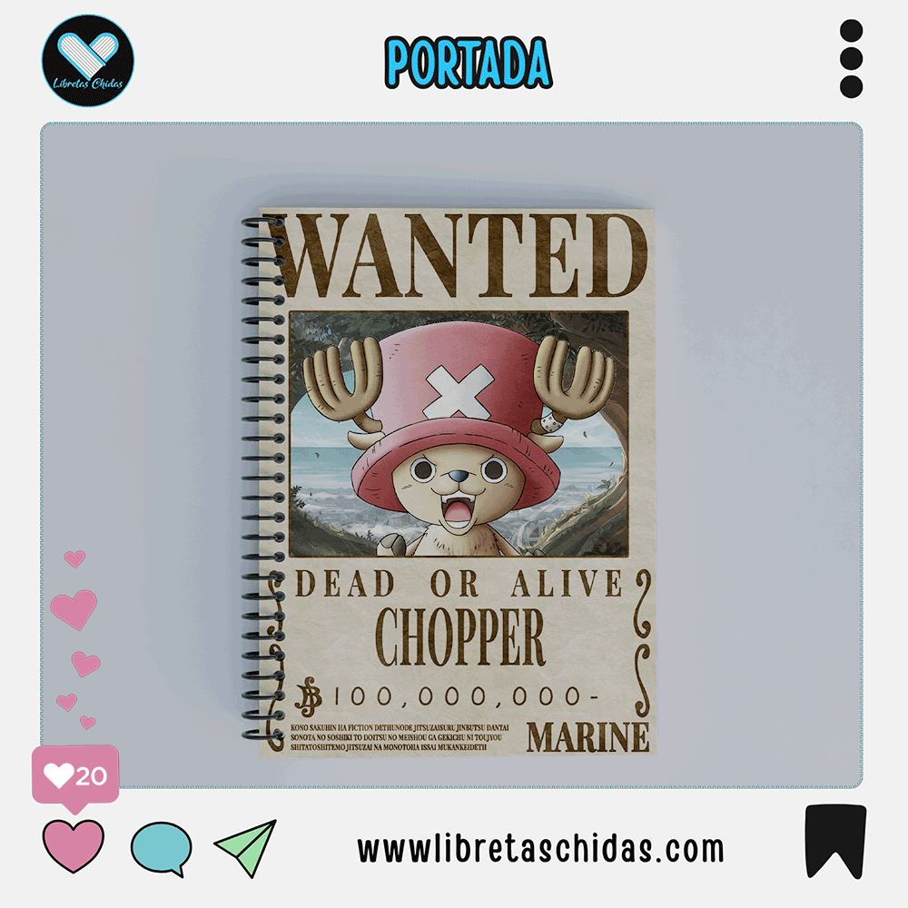 Libreta de Chopper One piece