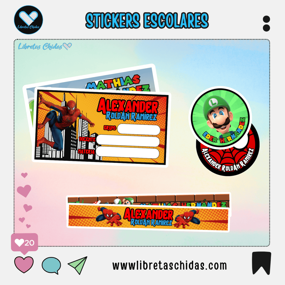 Etiquetas Escolares